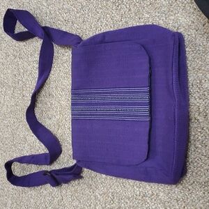 Purple Hand Loomed Purse